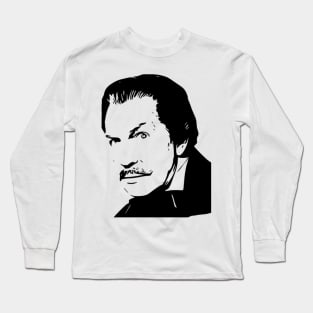 Vincent Price Stencil Artwork Long Sleeve T-Shirt